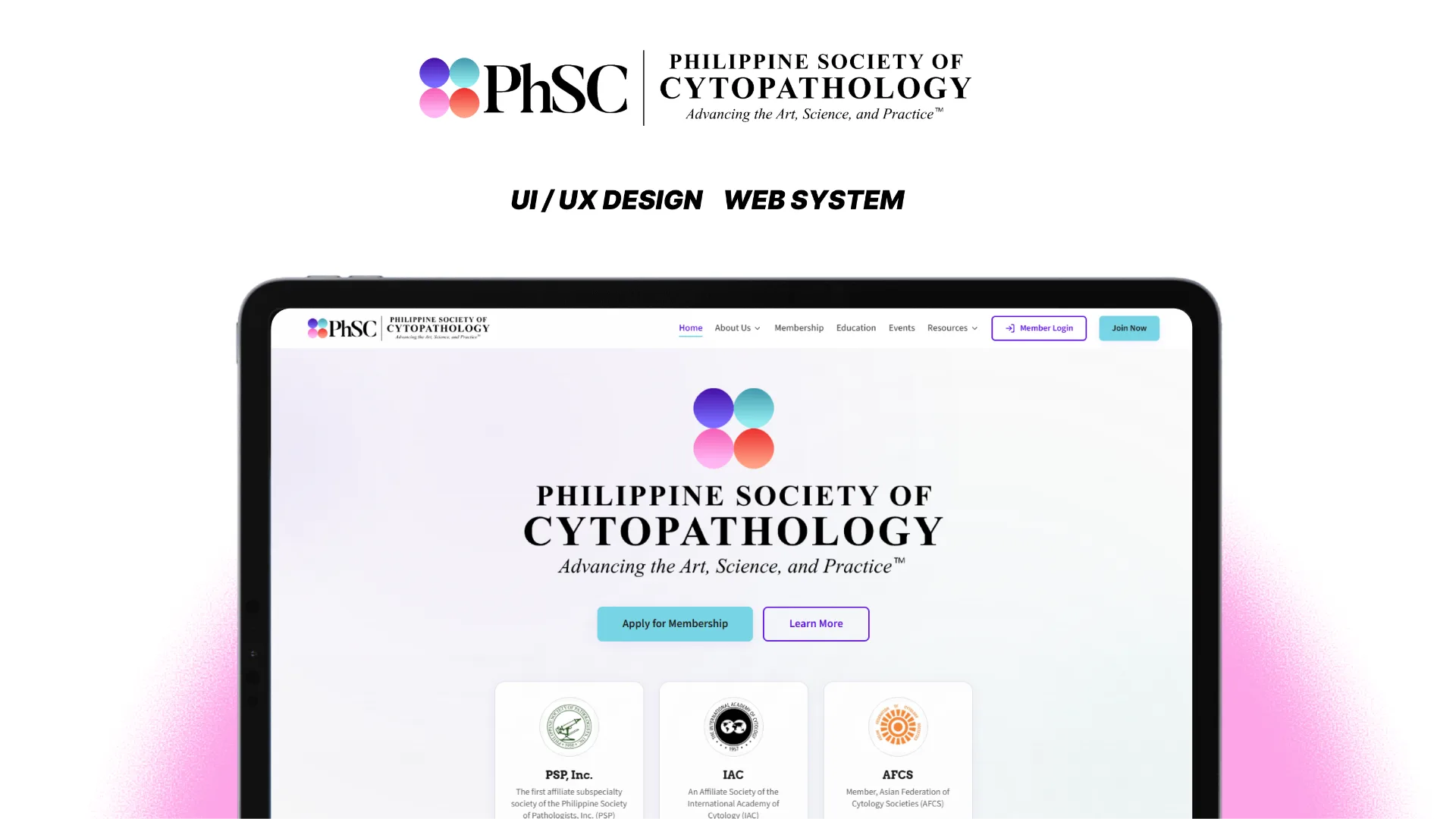 Cytopathology Organization: Website & Member Platform